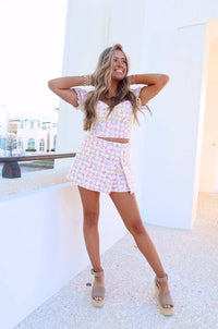 Tcec - Multi Tweed Skort Set