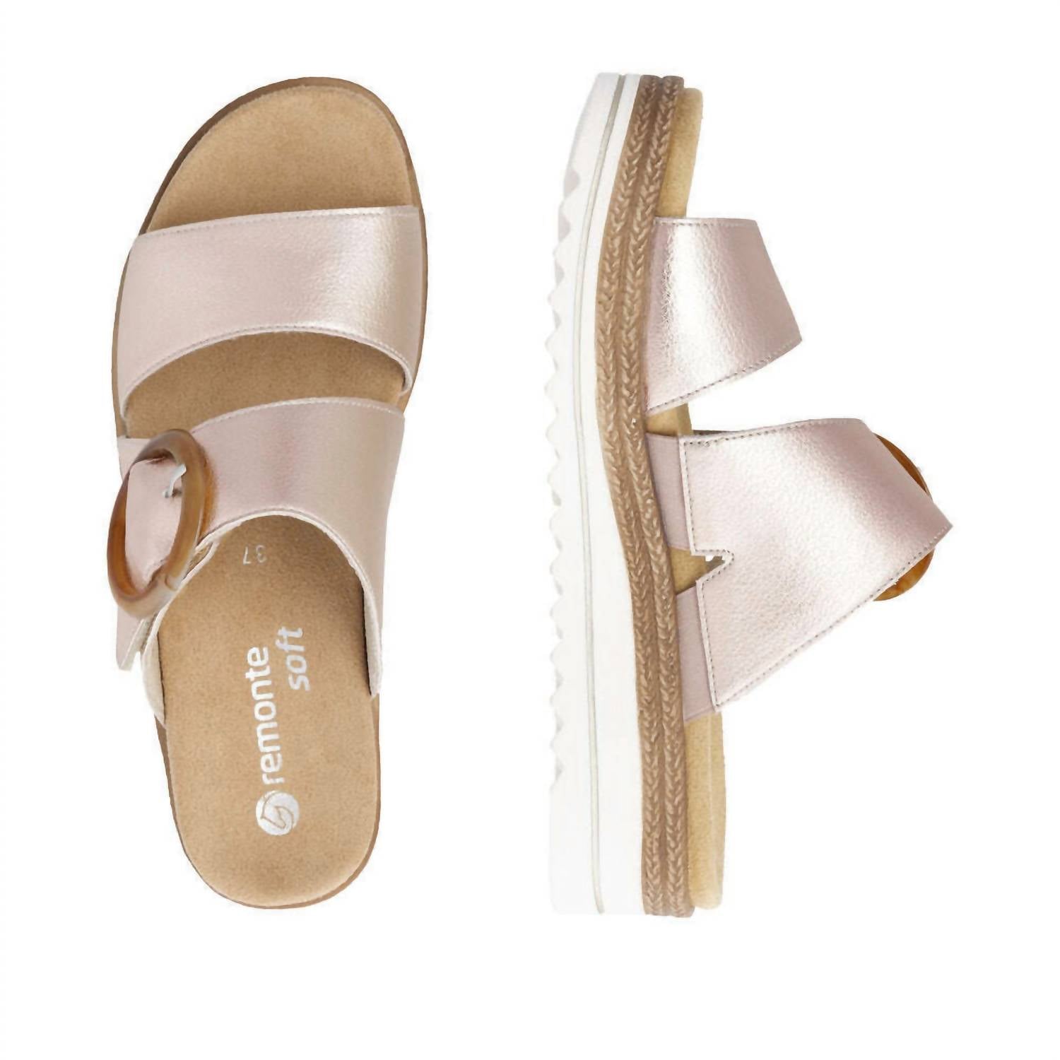 Remonte Women's Slip On Mule Sandals in light pink - women's sandal - view 5
