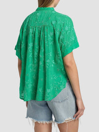 Johnny Was - AUDREY EYELET SHORT SLEEVE SHIRT