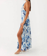 Angie - Floral Print Maxi Dress