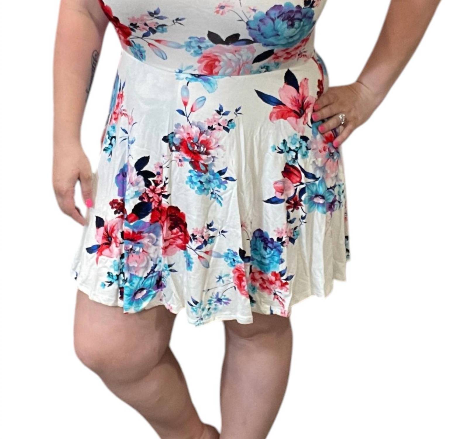 White Birch - Floral With Short Dress