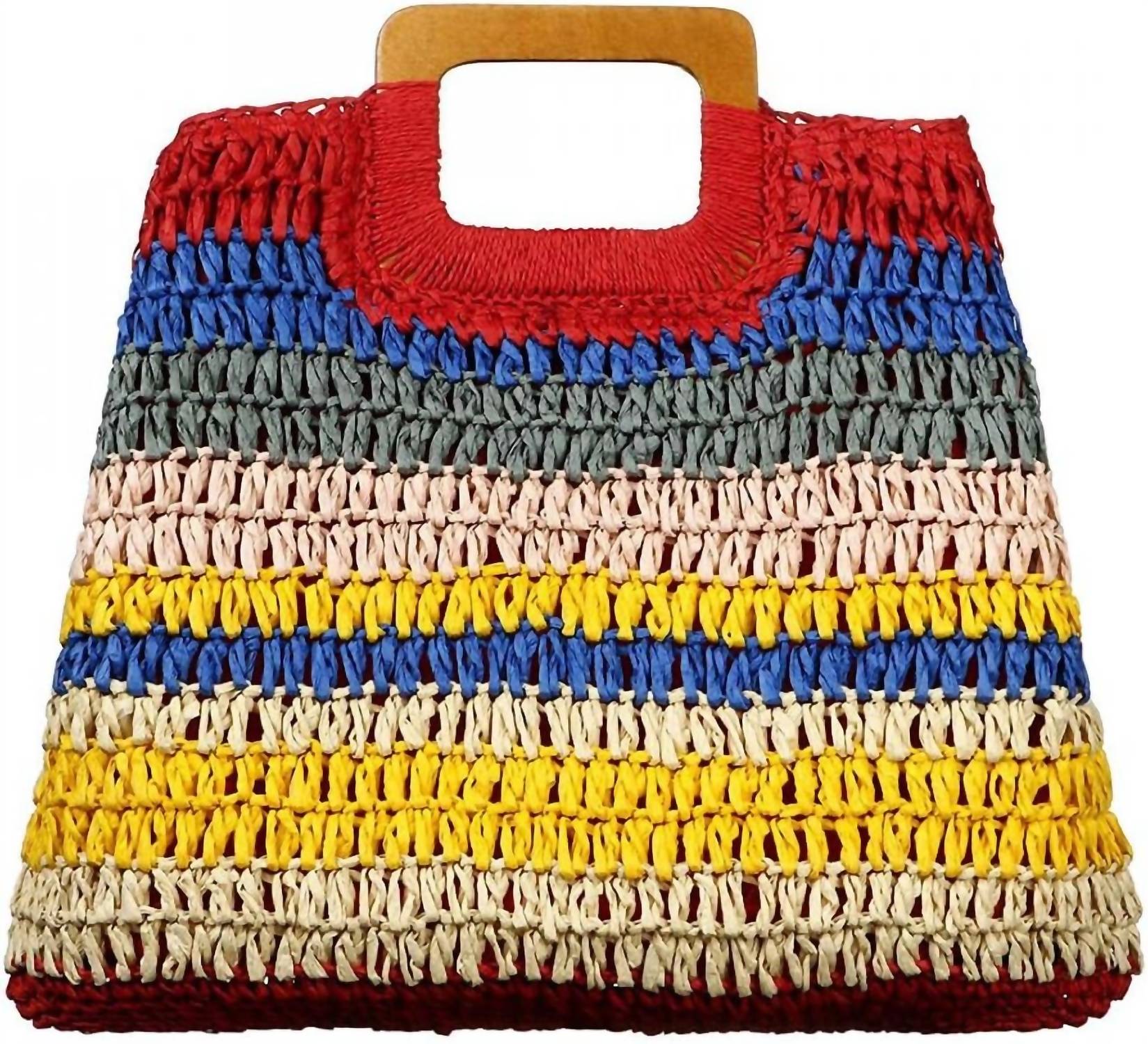 Andrea Bijoux - Women's Striped Woven Bag