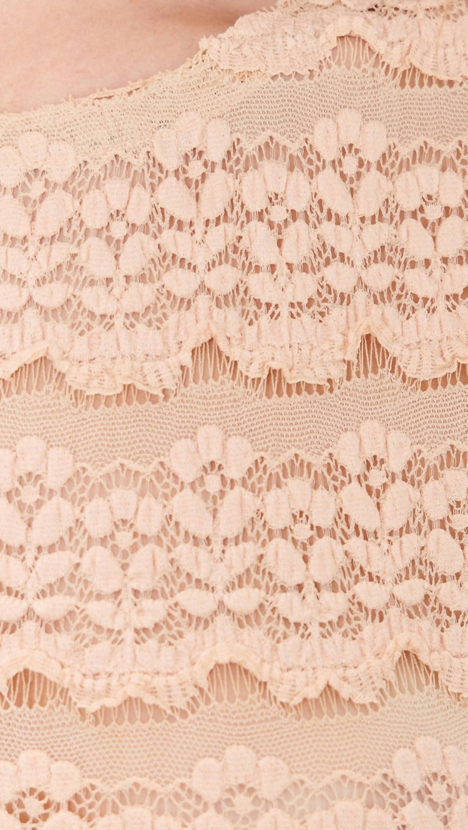 Free People - Angelina Lace Tee