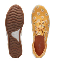 Clarks Women's Breeze Ave Sneaker in yellow interest - women's sneaker - alternate view