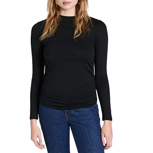 Theory - Ruched Tiny Long Sleeve Tee