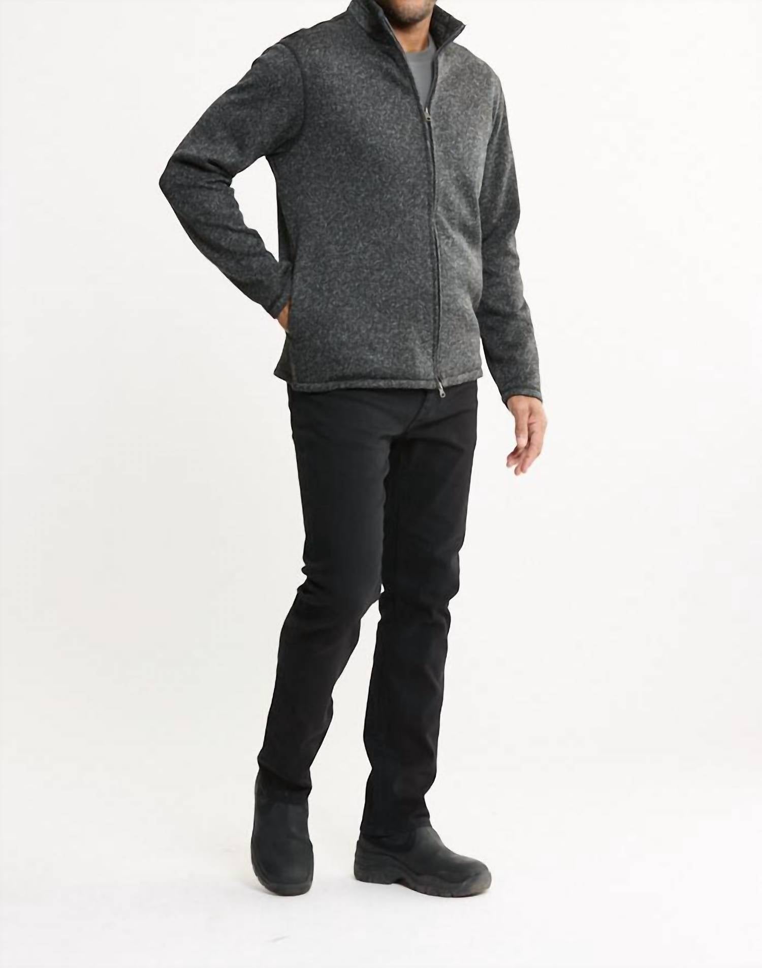 Jachs New York - Stretch Fleece Full Zip Sweater