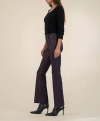 Kut From The Kloth - Stella Coated High Rise Flare Pants
