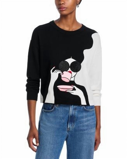 Alice + Olivia - Gleeson Staceface Graphic Sweater