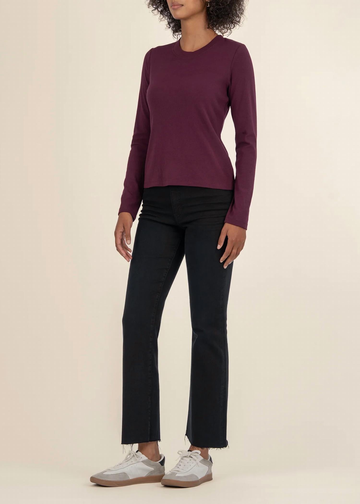 Kut From The Kloth - Noelie Scoop Neck Long Sleeve Tee