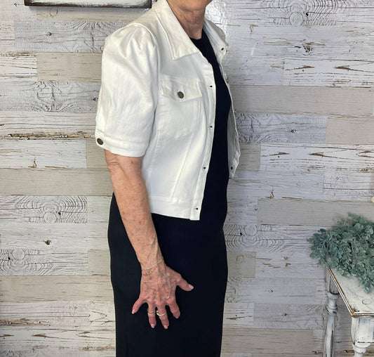 Sadie & Sage - Clear Eyes Crop Denim Jacket