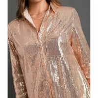 Umgee - Sequin Button Down Top