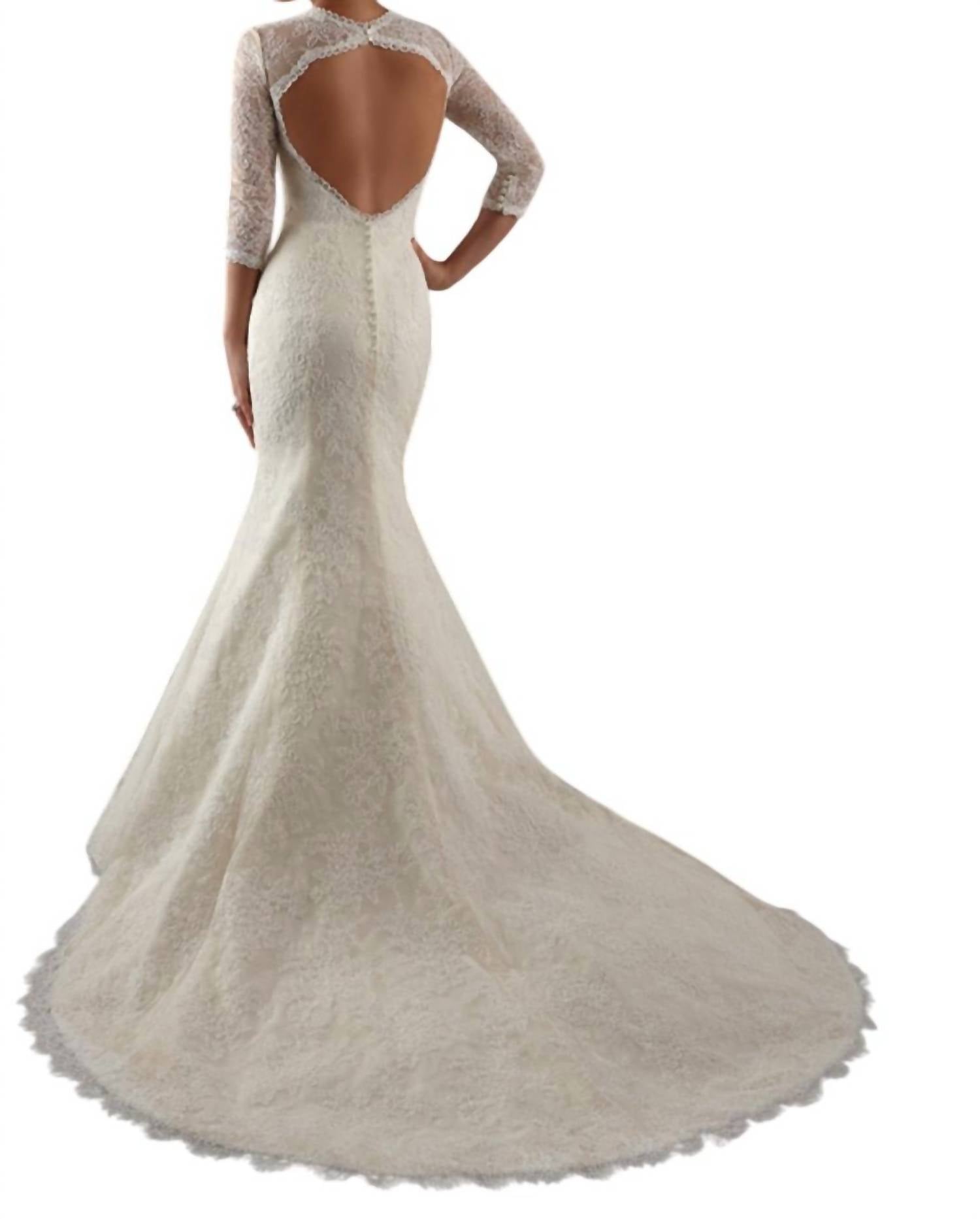 Morilee - Lace Fit And Flate Dress