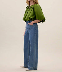 Rebecca Taylor - Wide Leg Denim Pant