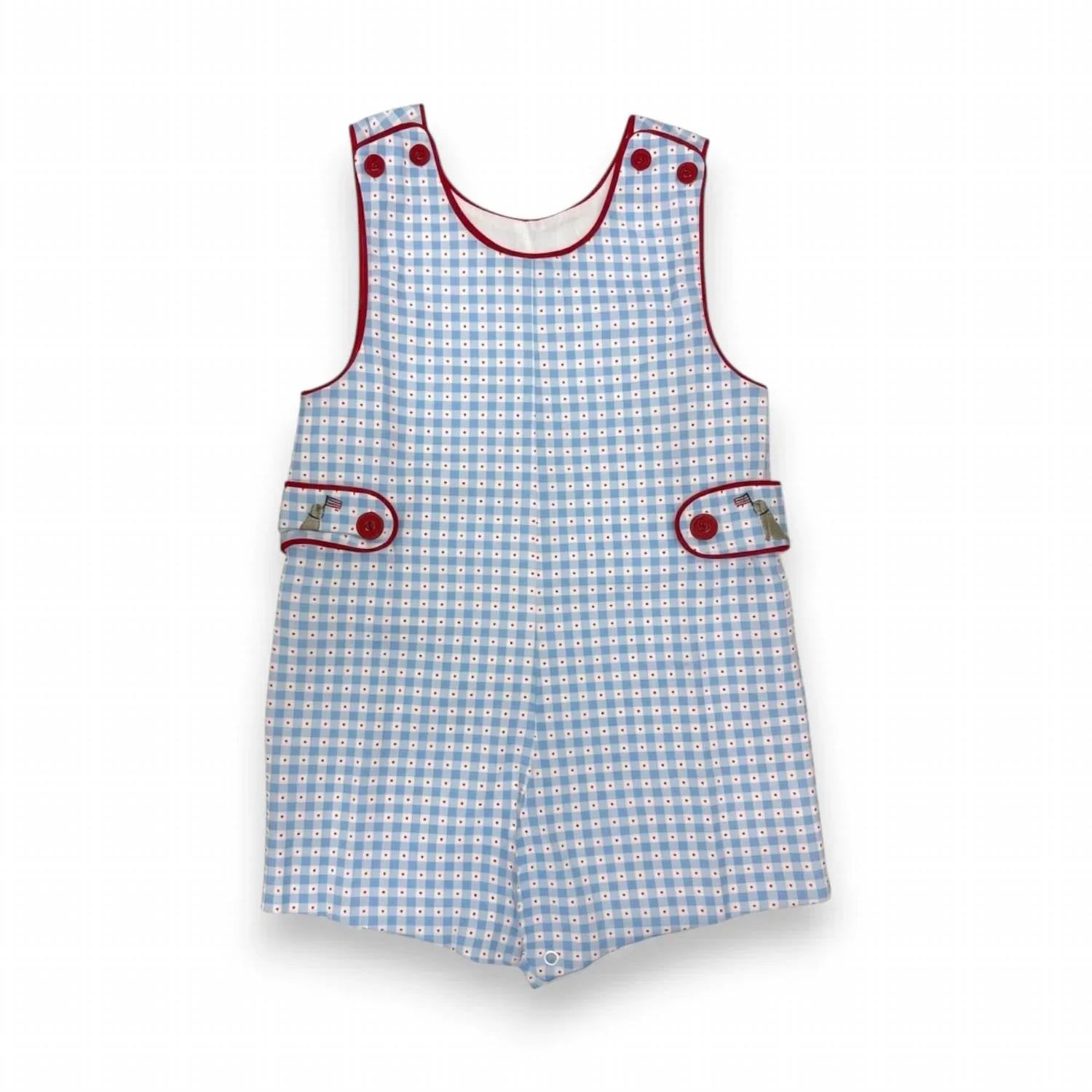 Percy & Tyne - Baby Boy's Tab Shep Shortall Romper