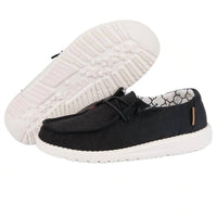 HEY DUDE Boy's Youth Wendy Linen Sneakers in black - kids' sneaker - view 6