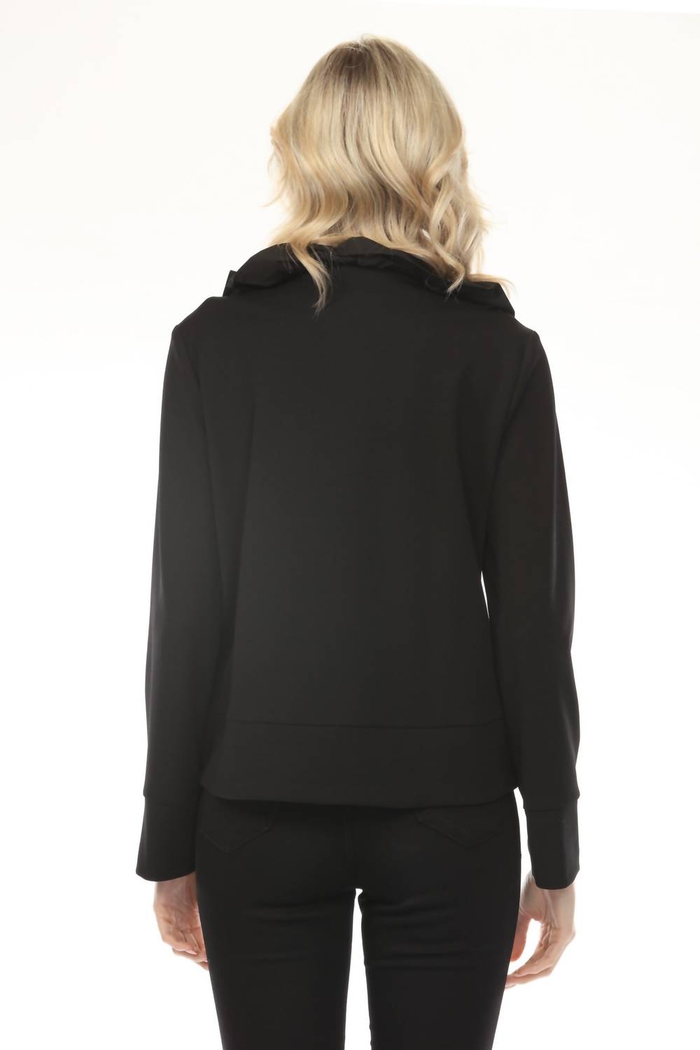 Joseph Ribkoff - Ruffled Collar Long Sleeve Jacket