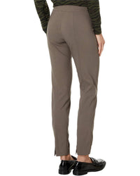 Elliott Lauren - Control Stretch Pull-on Ankle Pants With Back Slit Detail