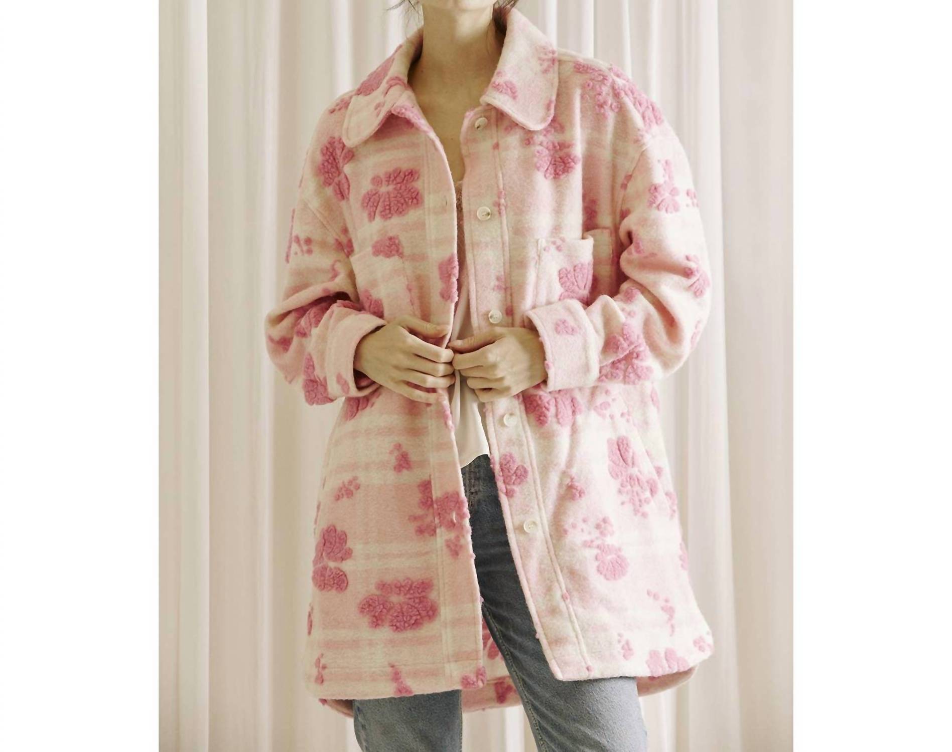 Storia - Jackie 3d Floral Sherpa Jacket