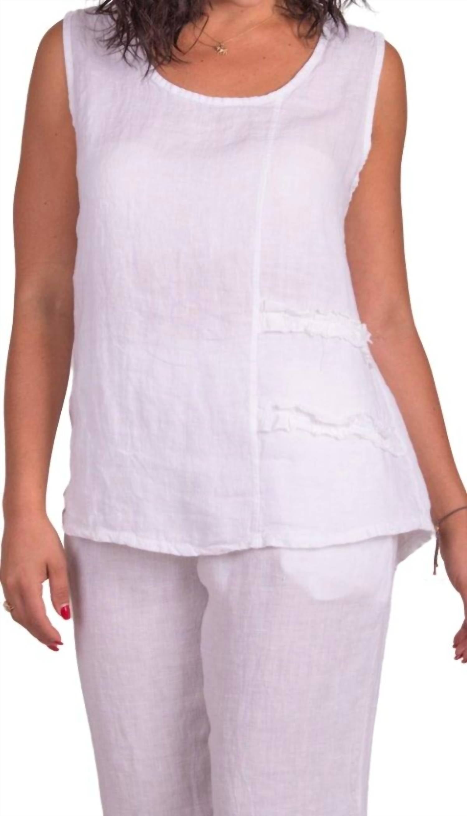 Gigi Moda - Palermo Linen Sleeveless Top