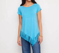 Karen Kane - Angled Fringe Top