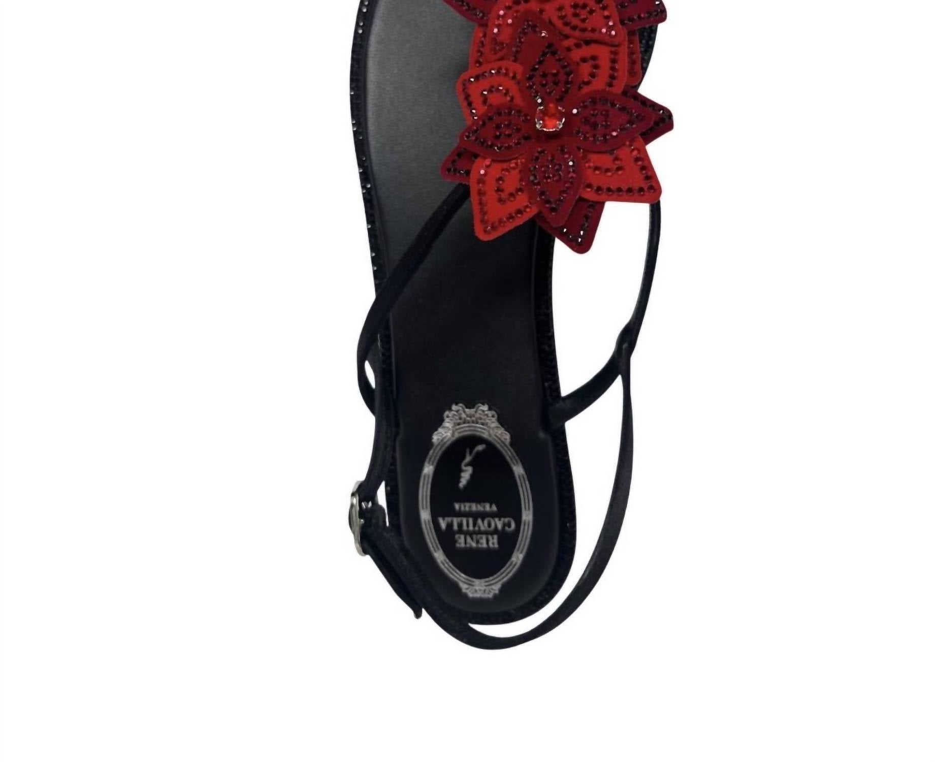 Rene Caovilla - Women's Satin Suede Sandals