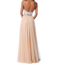Sherri Hill - Two-Piece Beaded Keyhole Prom Dress