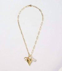 Knotty Bling - Women's Good Luck Charm Dangle Necklace