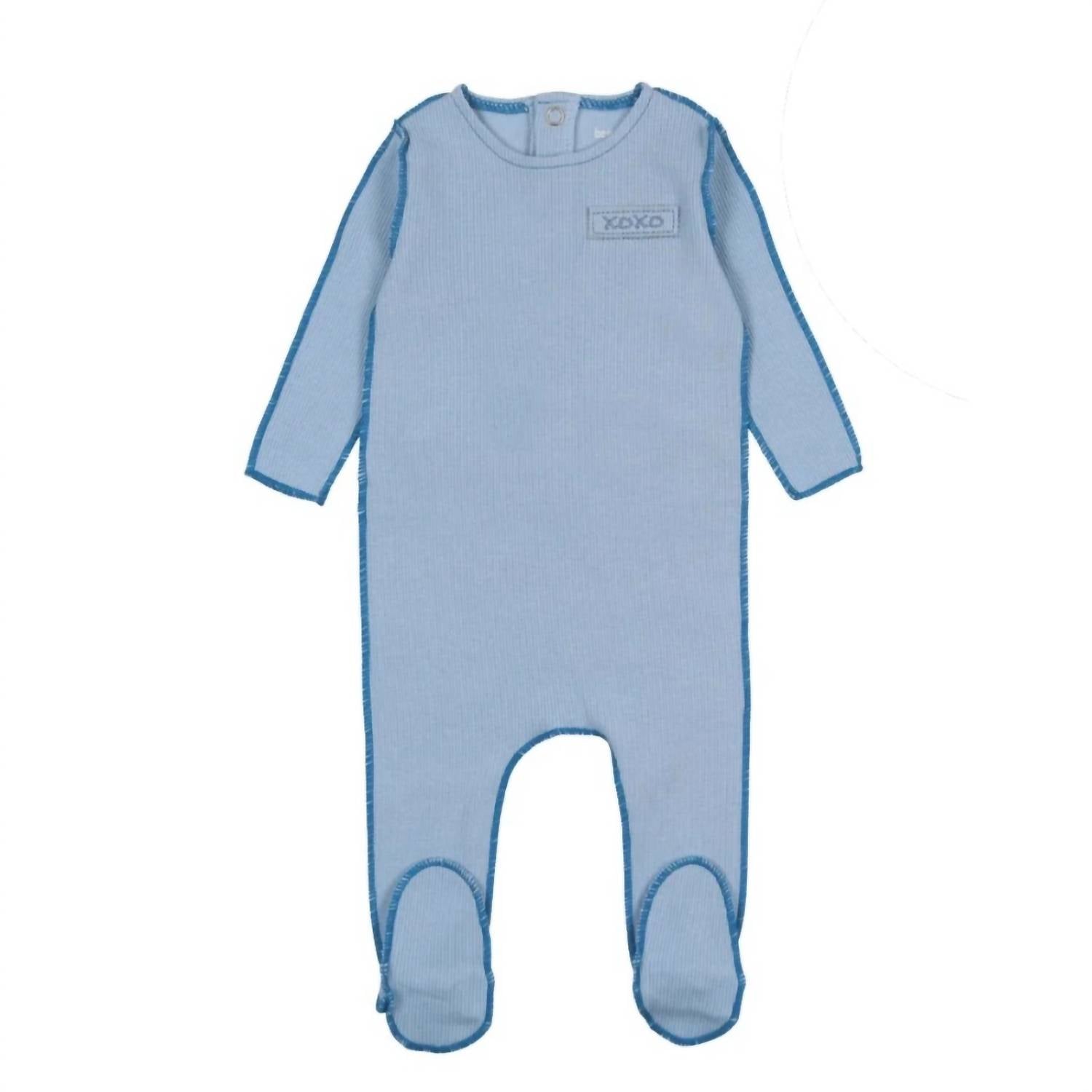 Bee And Dee - Baby's Classic Ribbed Footie & Bonnet Set