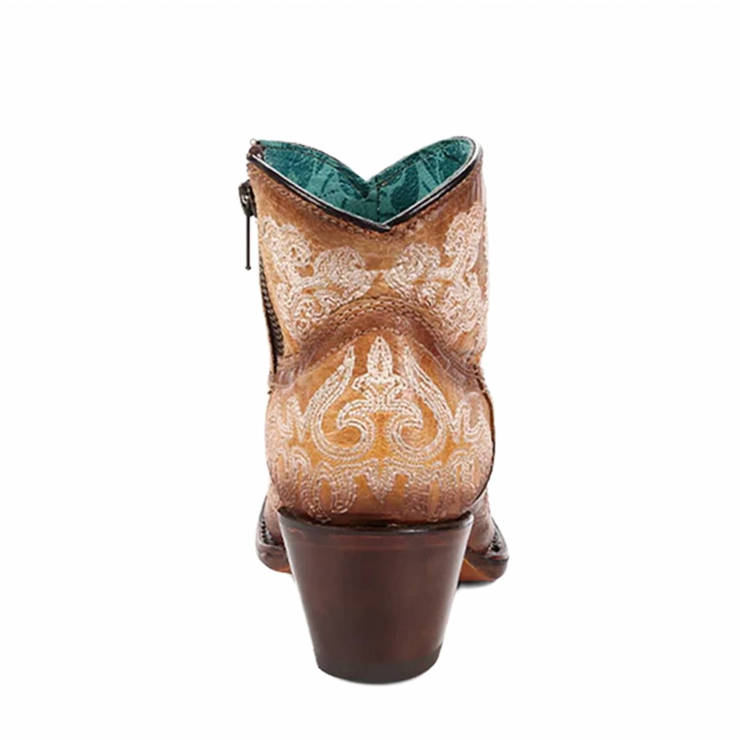 Corral - Women's Luminescent Straw Blue J-toe Ankle Boots