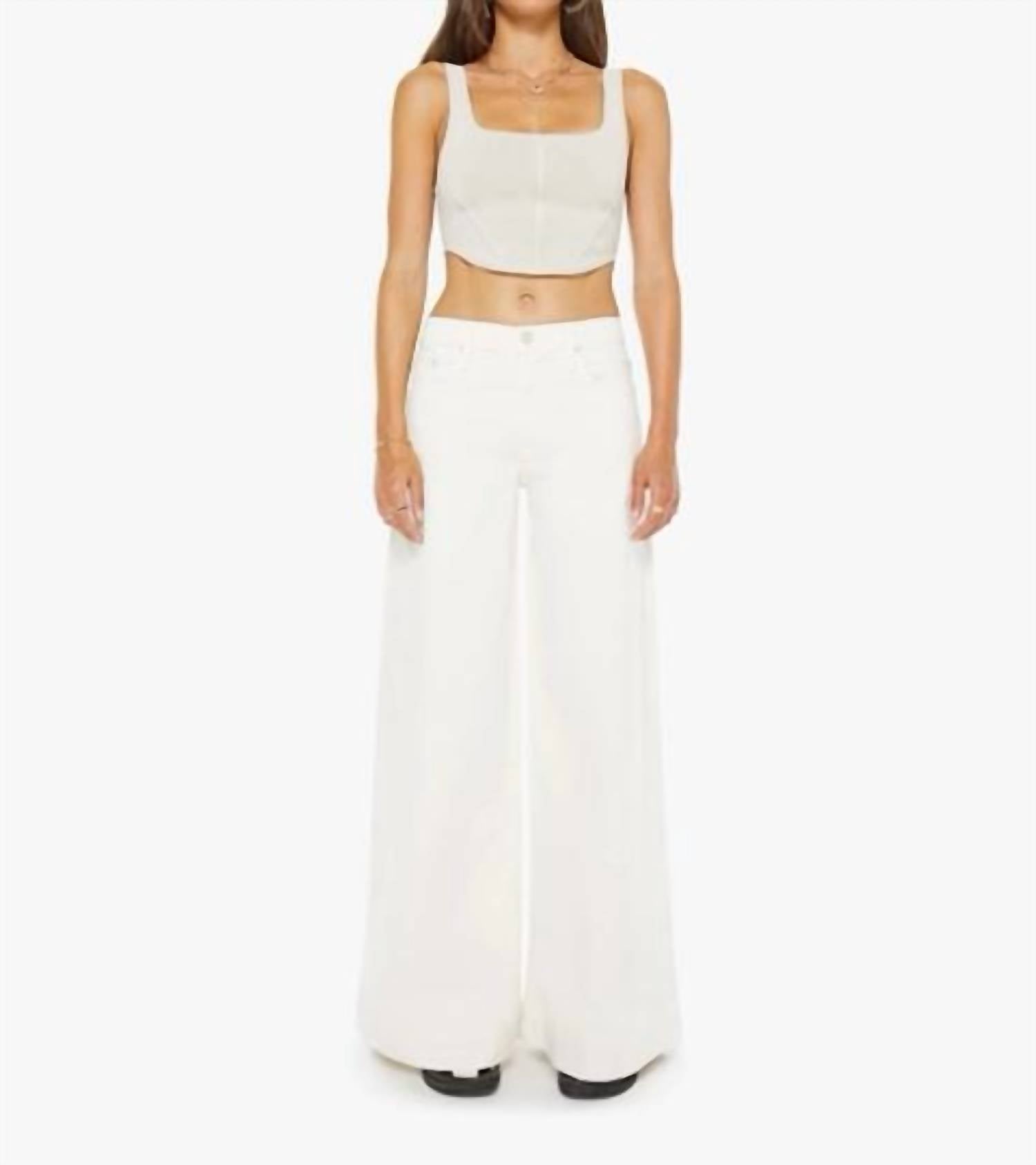 Mother - Mid Rise Headliner Sneak Jeans