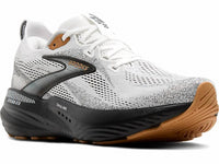 BROOKS Men's Glycerin Gts 22 Running Shoes in white grey black 2 - men's shoe - alternate view