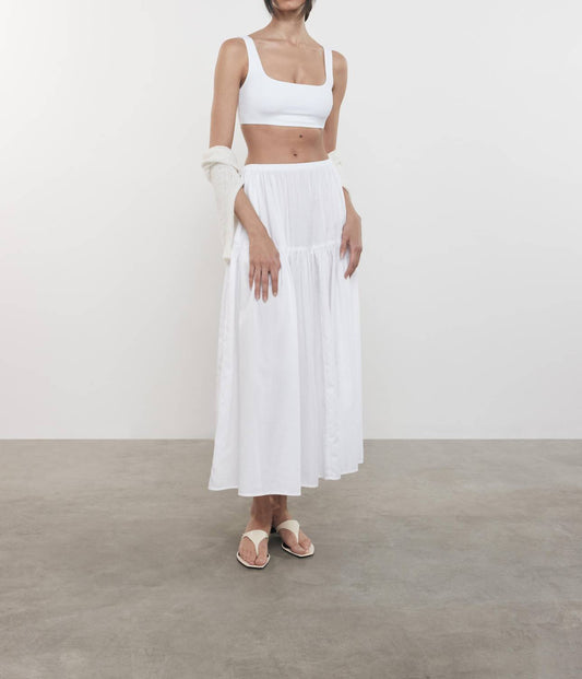 Enza Costa - COOL COTTON TIERED SKIRT