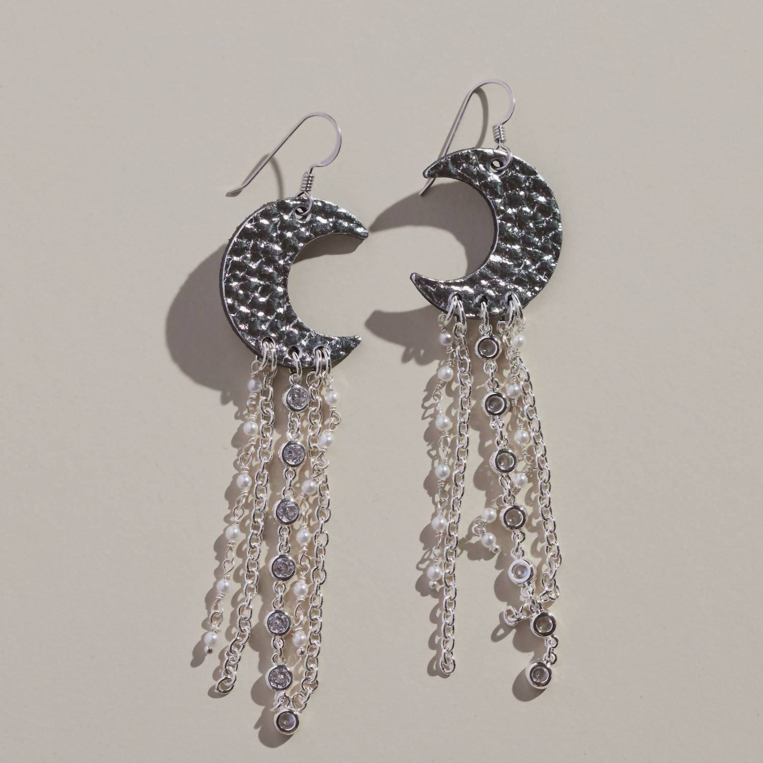 Nickel & Suede - Hammered Athena Earrings