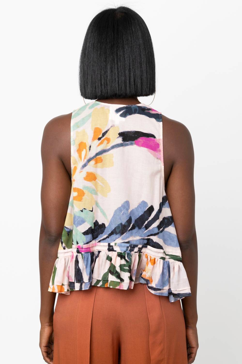 Hope For Flowers - Frilled Shell Top