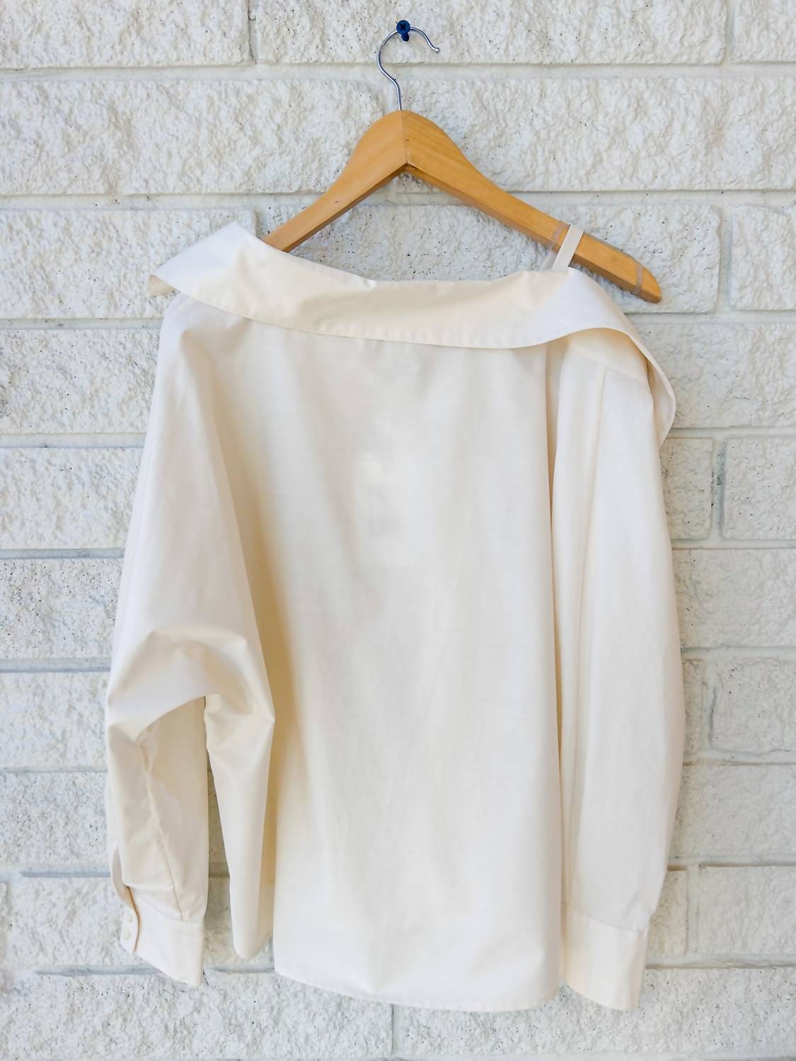 CHRISTY LYNN Dasha Long Sleeve Top in ecru - women's blouse - alternate view