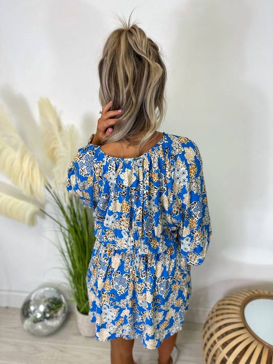 Heyson - Balloon Sleeves Mini Dress