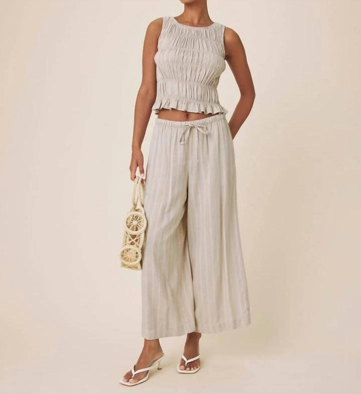 Splendid - Bianca Sleeveless Smocked Tank