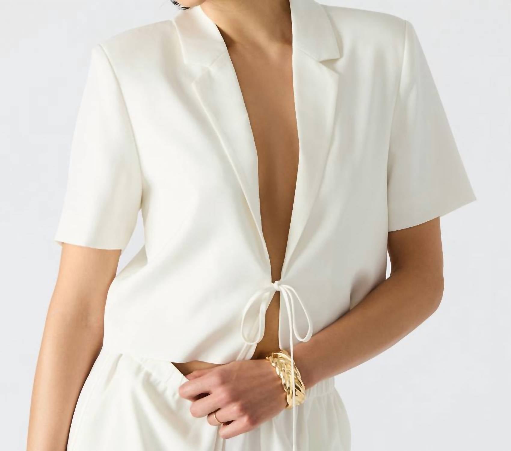 STEVE MADDEN Fia Blazer Top - women's jacket