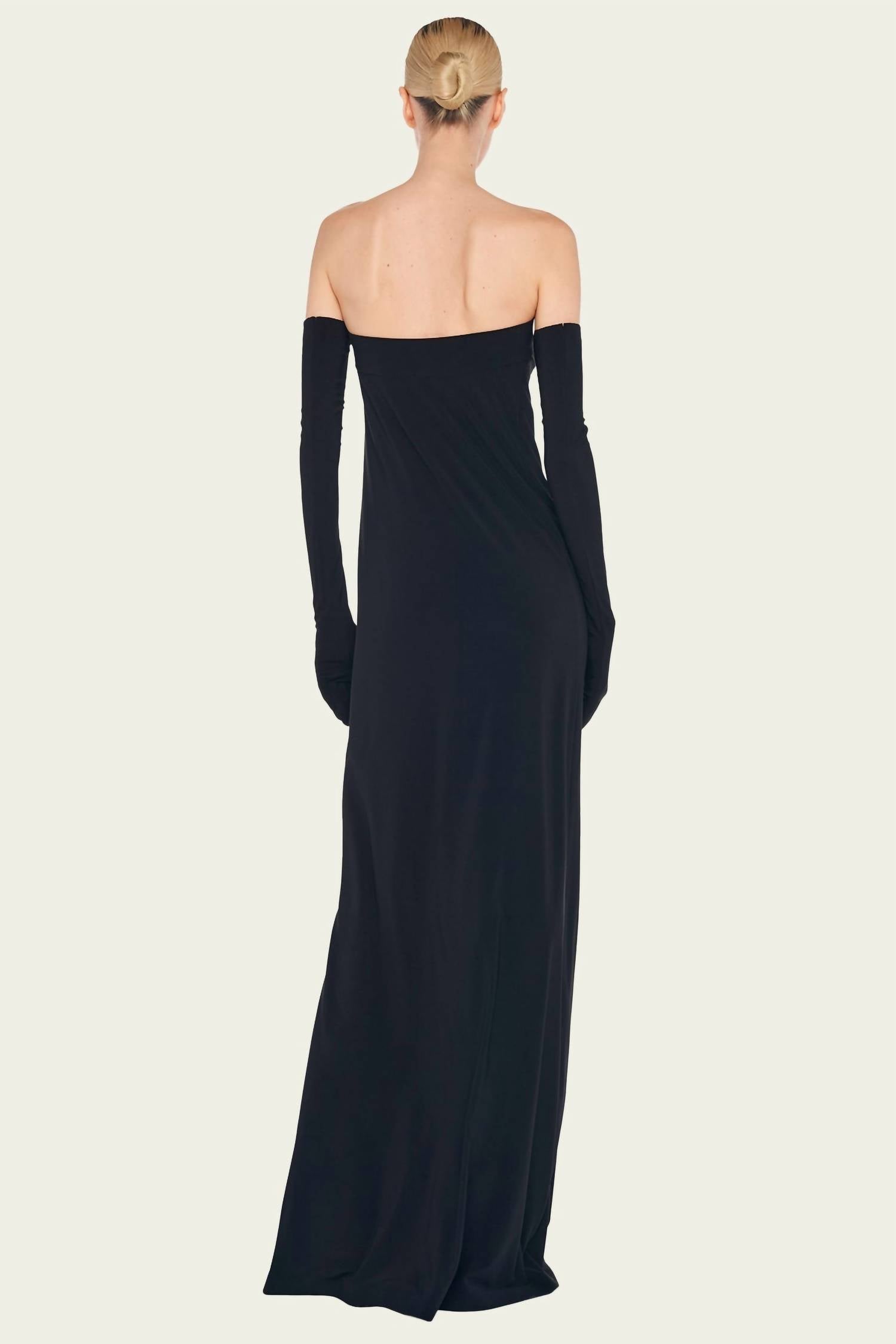 Norma Kamali - Strapless Tailored Side Silt Gown