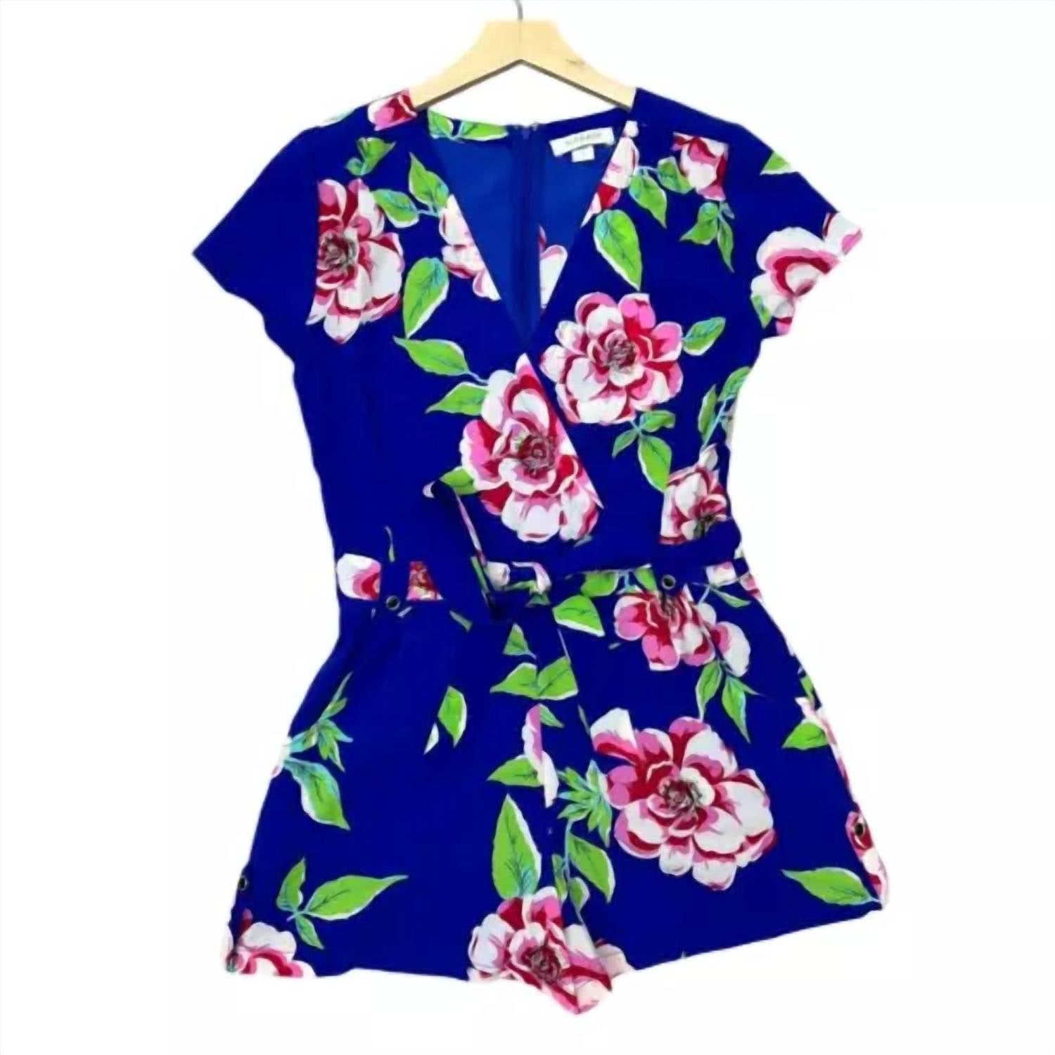 Yumi Kim - Surplice Tied-waist Paradise Romper