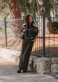 Sea - Monroe Wool Plaid Belted High Waisted Pants