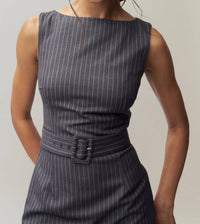 Guizio - Via Pinstripe Mini Dress
