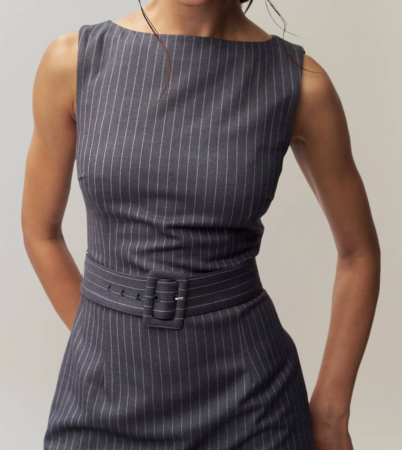 Guizio - Via Pinstripe Mini Dress