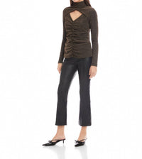 Fifteen Twenty - Adina Crossover Turtleneck Top