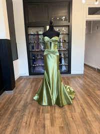 Sherri Hill - Women's Strapless Corset Fitted Dress