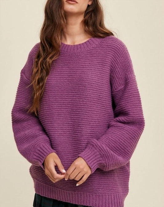 Listicle - Sydney Chunky Crew Neck Sweater