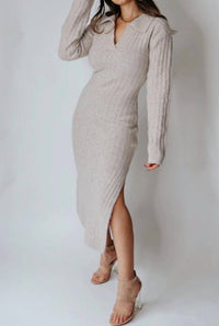 Klesis - Cozy Midi Sweater Dress