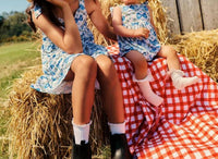 Posh Peanut - Girls Emersyn Bow Babydoll Bodysuit Dress