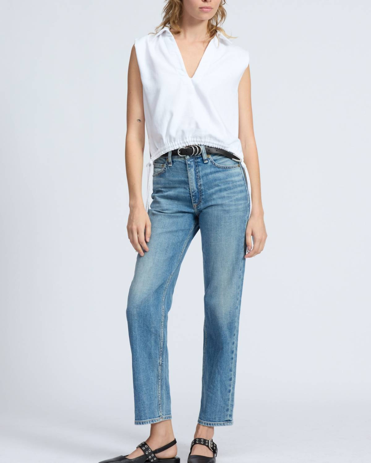 Rag & Bone - Harlow Mid-rise Ankle Straight Jeans