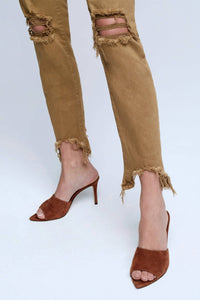 L'Agence - High Line High Rise Skinny Destroyed Jeans